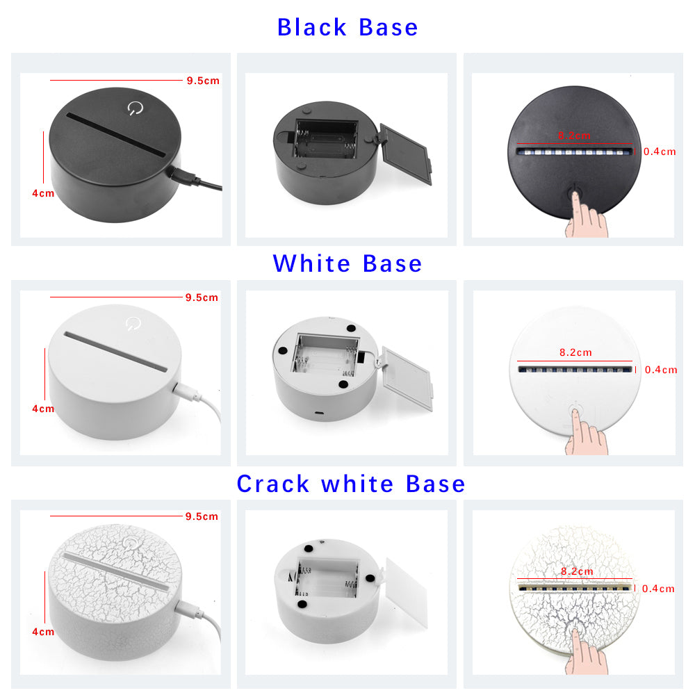 Colorful Touch Remote Control LED Visual Light