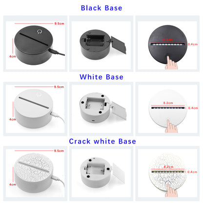 Colorful Touch Remote Control LED Visual Light