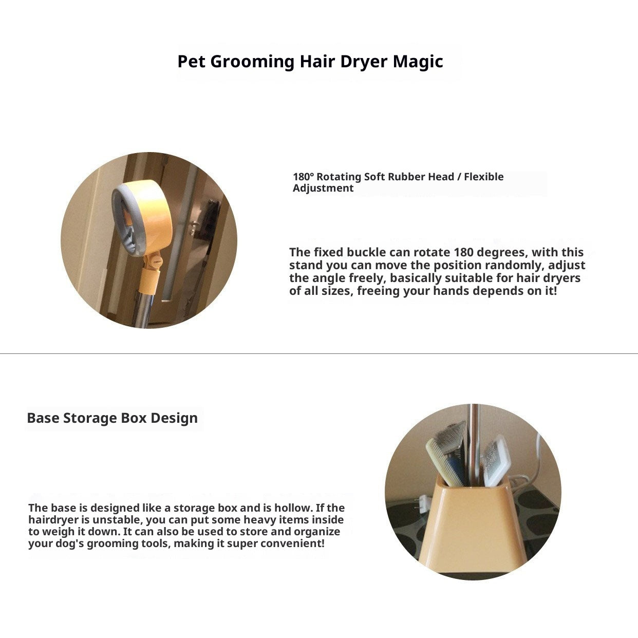 Pet Hair Dryer Household Pet Beauty Fixed Bracket