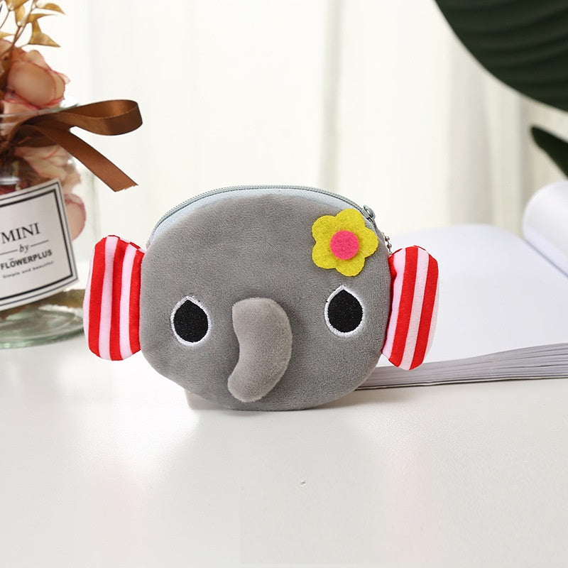 Plush Cute Coin Purse Cartoon Cloth Women&