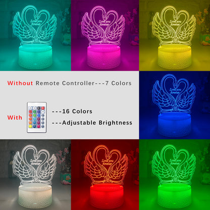 Colorful Touch Remote Control LED Visual Light
