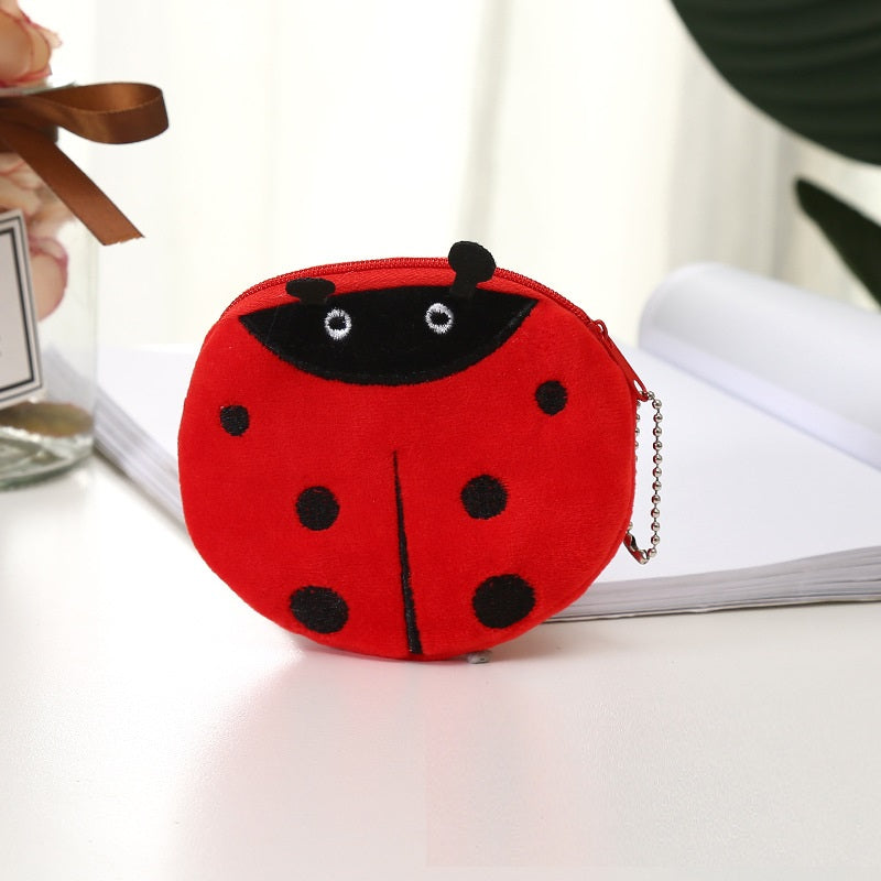 Plush Cute Coin Purse Cartoon Cloth Women&