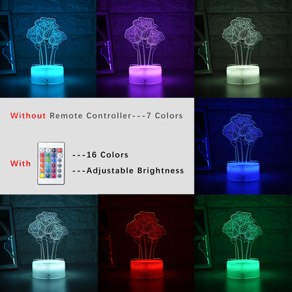 Colorful Touch Remote Control LED Visual Light