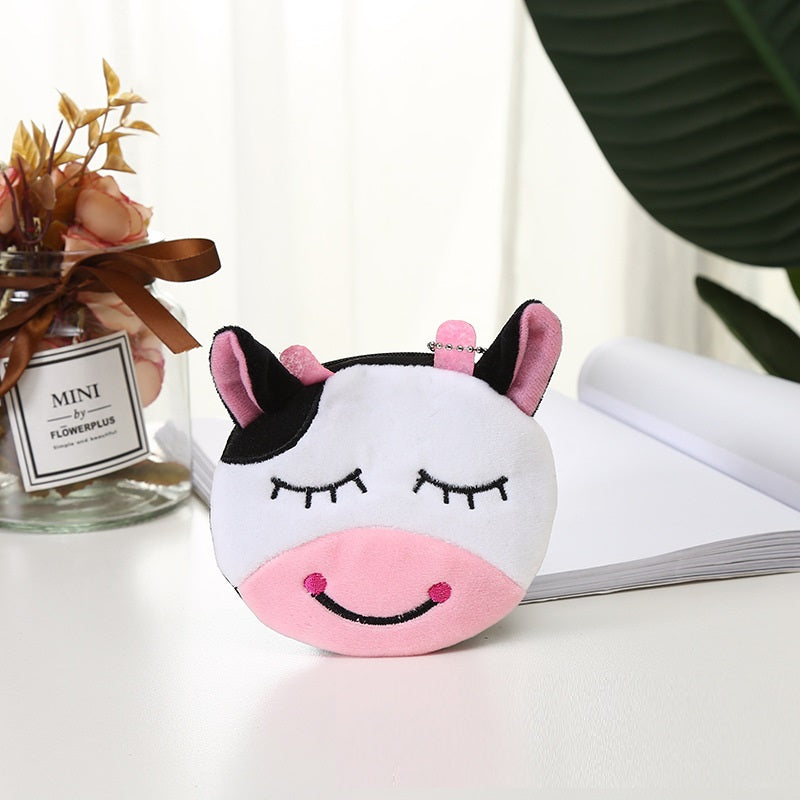 Plush Cute Coin Purse Cartoon Cloth Women&